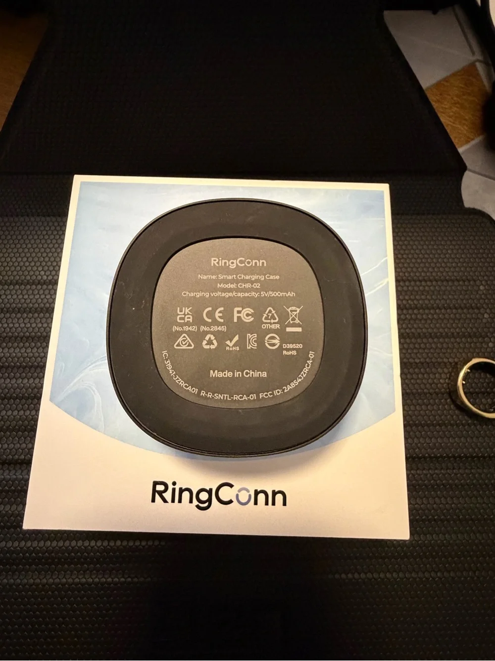 RingConn Gen 2 Smart Ring- Size 8 - Royal Gold + Charging Case & Sizing Kit